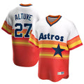MATTH H.Astros #27 Jose Altuve Player Rainbow Cooperstown Collection T-shirt Stitched Jerseys