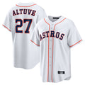 MATTH H.Astros #27 Jose Altuve Player White Home Game Stitched Jerseys
