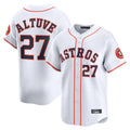 MATTH H.Astros #27 Jose Altuve Player White Home Limited Stitched Jerseys