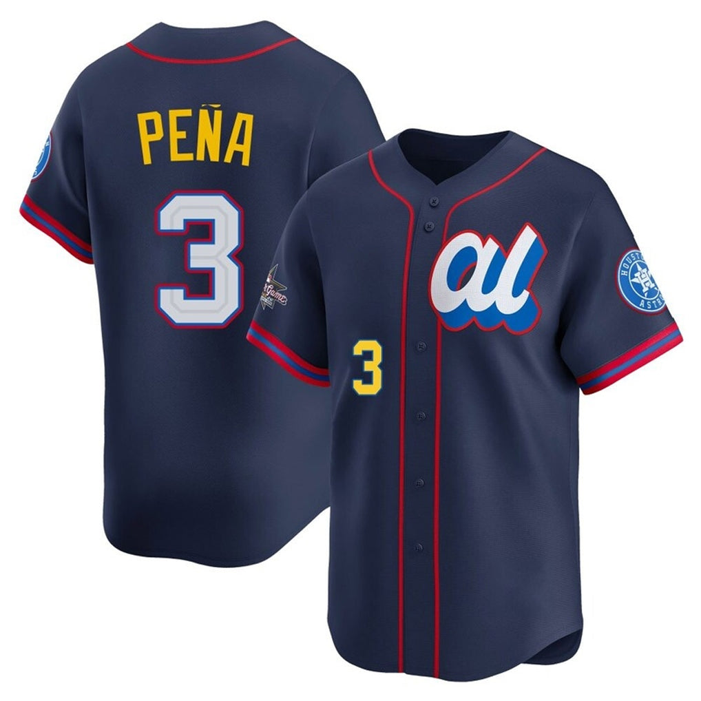 MATTH H.Astros #3 Jeremy Pe?a Player Navy American League All-Star Game Limited Stitched Jerseys