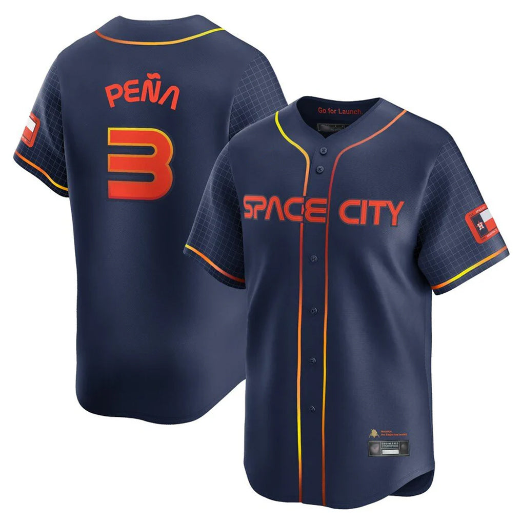 MATTH H.Astros #3 Jeremy Pe?a Player Navy City Connect Home Limited Stitched Jerseys