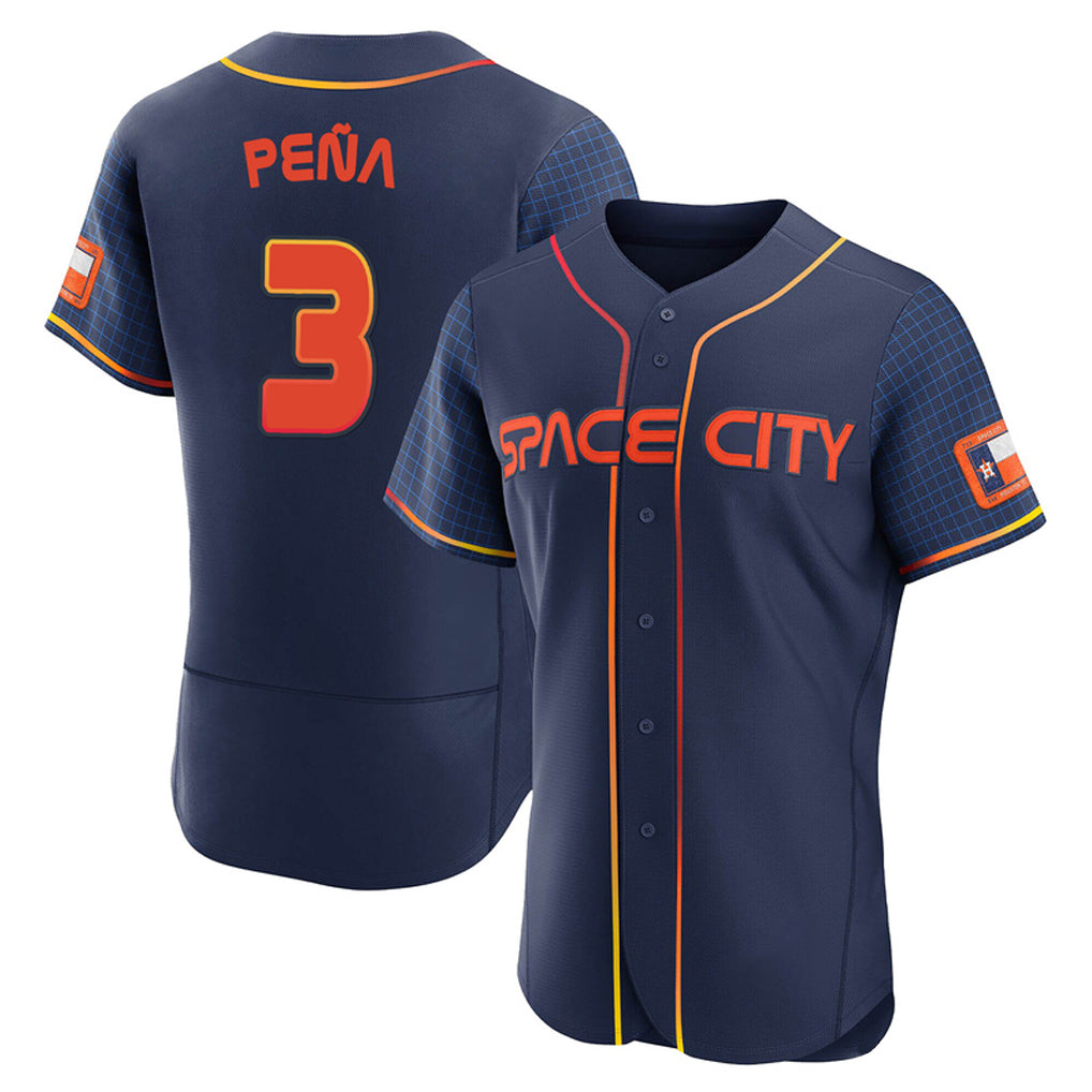 MATTH H.Astros #3 Jeremy Pe?a Player Navy City Connect Limited Elite Home Stitched Jerseys