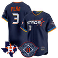 MATTH H.Astros #3 Jeremy Pe?a Player Navy City Connect Texas Patch Vapor Premier Limited Home Stitched Jerseys