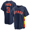 MATTH H.Astros #3 Jeremy Pe?a Player Navy Home Game Stitched Jerseys