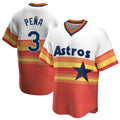 MATTH H.Astros #3 Jeremy Pe?a Player Rainbow Cooperstown Collection T-shirt Stitched Jerseys