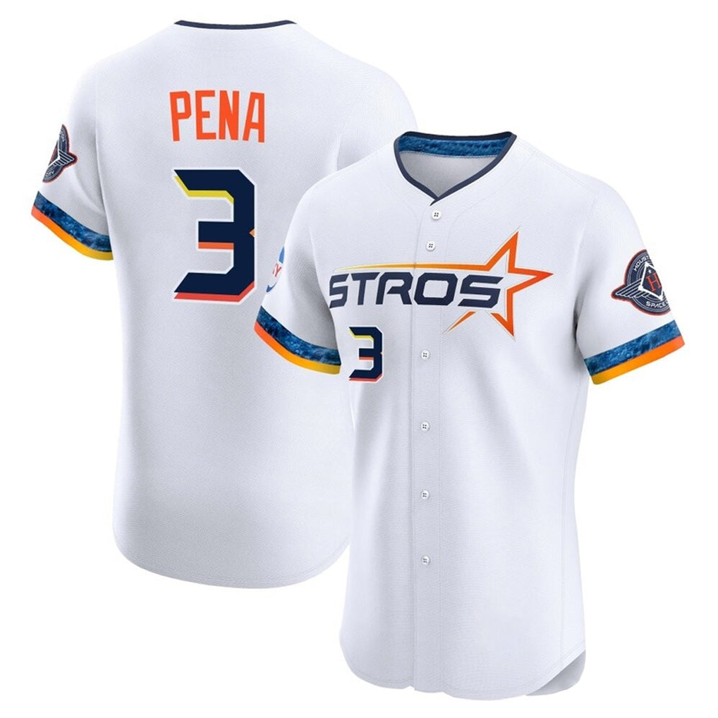 MATTH H.Astros #3 Jeremy Pe?a Player White City Connect Limited Elite Home Stitched Jerseys