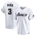 MATTH H.Astros #3 Jeremy Pe?a Player White Throwback Cooperstown Collection Limited Stitched Jerseys