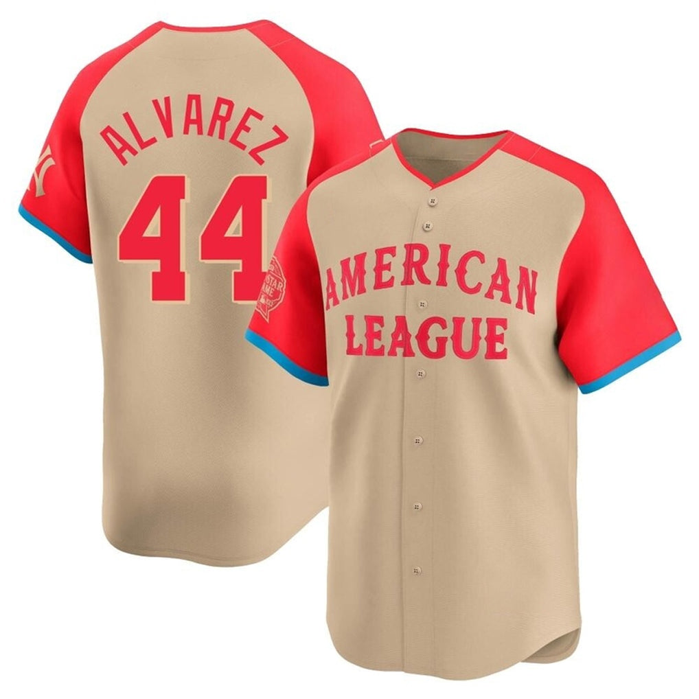 MATTH H.Astros #44 Yordan Alvarez Player Cream American League All-Star Game Limited Stitched Jerseys