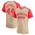 MATTH H.Astros #44 Yordan Alvarez Player Cream American League All-Star Limited Elite Home Stitched Jerseys
