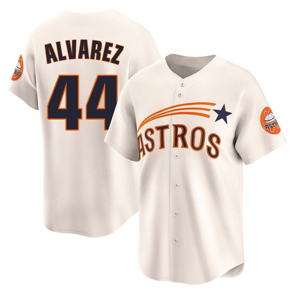 MATTH H.Astros #44 Yordan Alvarez Player Cream Throwback Cooperstown Collection Limited Stitched Jerseys