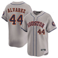MATTH H.Astros #44 Yordan Alvarez Player Gray Home Limited Stitched Jerseys