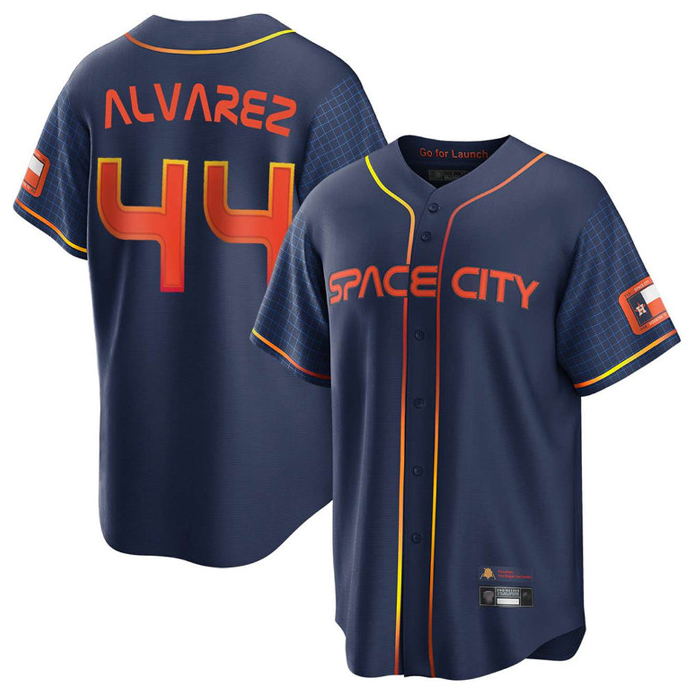 MATTH H.Astros #44 Yordan Alvarez Player Navy City Connect Home Game Stitched Jerseys