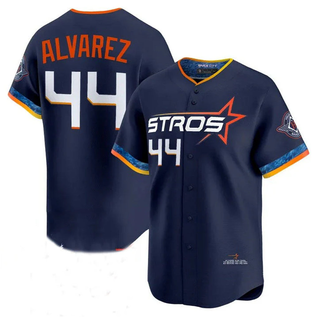 MATTH H.Astros #44 Yordan Alvarez Player Navy City Connect Limited Home Stitched Jerseys