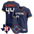 MATTH H.Astros #44 Yordan Alvarez Player Navy City Connect Texas Patch Vapor Premier Limited Elite Home Stitched Jerseys