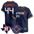 MATTH H.Astros #44 Yordan Alvarez Player Navy City Connect Texas Patch Vapor Premier Limited Home Stitched Jerseys