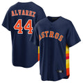 MATTH H.Astros #44 Yordan Alvarez Player Navy Home Game Stitched Jerseys