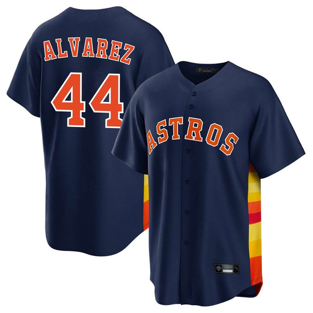 MATTH H.Astros #44 Yordan Alvarez Player Navy Home Game Stitched Jerseys