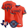 MATTH H.Astros #44 Yordan Alvarez Player Orange City Connect Texas Patch Vapor Premier Limited Elite Home Stitched Jerseys