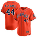MATTH H.Astros #44 Yordan Alvarez Player Orange Home Limited Stitched Jerseys