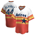 MATTH H.Astros #44 Yordan Alvarez Player Rainbow Cooperstown Collection T-shirt Stitched Jerseys