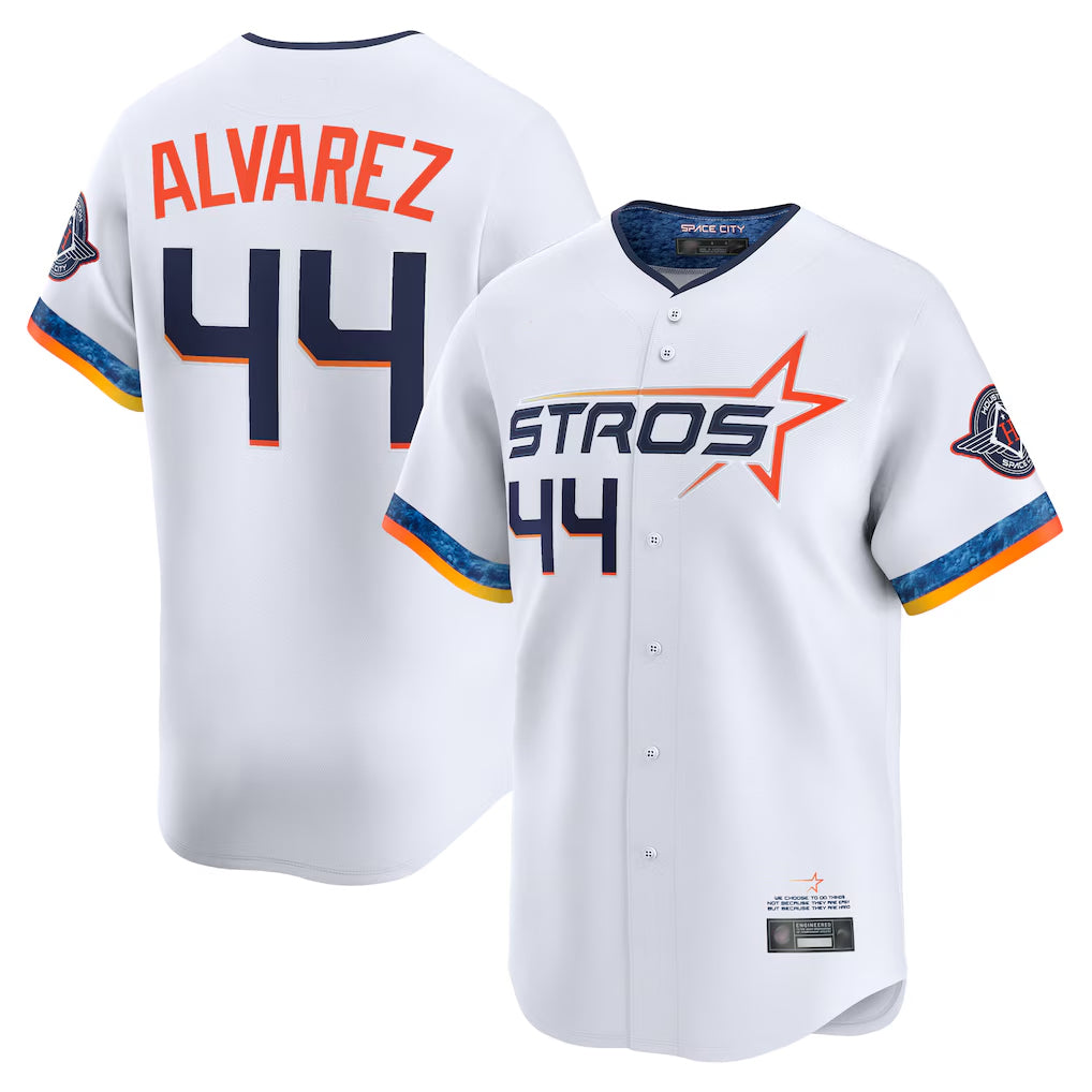 MATTH H.Astros #44 Yordan Alvarez Player White City Connect Limited Home Stitched Jerseys