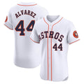 MATTH H.Astros #44 Yordan Alvarez Player White Limited Elite Home Stitched Jerseys
