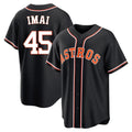 MATTH H.Astros #45 Tatsuya Imai Player Black Fashion Out Home Game Stitched Jerseys