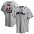 MATTH H.Astros #45 Tatsuya Imai Player Gray Home Game Stitched Jerseys