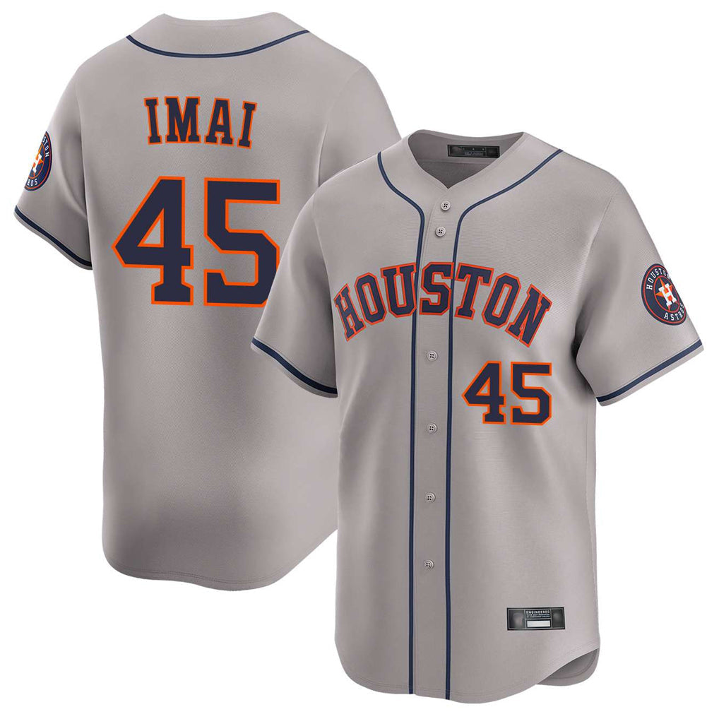 MATTH H.Astros #45 Tatsuya Imai Player Gray Home Limited Stitched Jerseys
