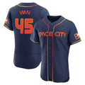 MATTH H.Astros #45 Tatsuya Imai Player Navy City Connect Limited Elite Home Stitched Jerseys