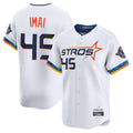 MATTH H.Astros #45 Tatsuya Imai Player White City Connect Limited Home Stitched Jerseys