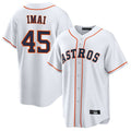 MATTH H.Astros #45 Tatsuya Imai Player White Home Game Stitched Jerseys