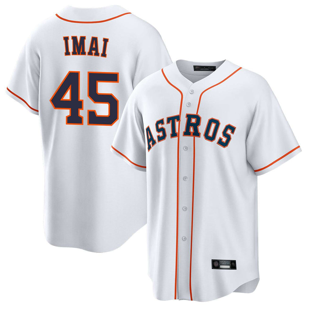 MATTH H.Astros #45 Tatsuya Imai Player White Home Game Stitched Jerseys