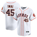 MATTH H.Astros #45 Tatsuya Imai Player White Home Limited Stitched Jerseys