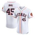 MATTH H.Astros #45 Tatsuya Imai Player White Limited Elite Home Stitched Jerseys