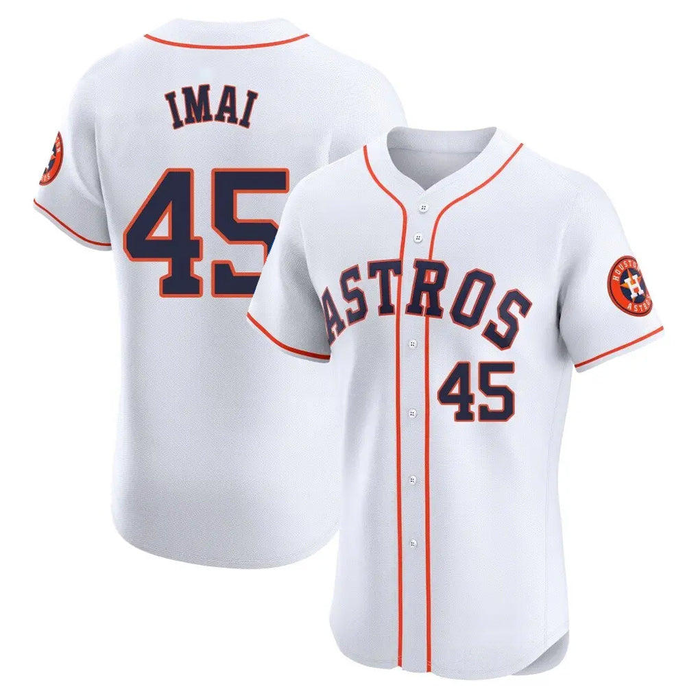 MATTH H.Astros #45 Tatsuya Imai Player White Limited Elite Home Stitched Jerseys