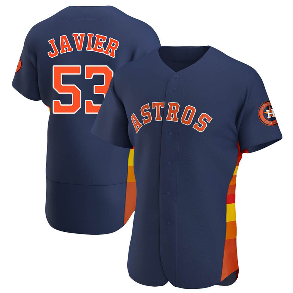 MATTH H.Astros #53 Cristian Javier Player Navy Home Limited Elite Stitched Jerseys