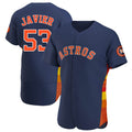 MATTH H.Astros #53 Cristian Javier Player Navy Home Limited Elite Stitched Jerseys