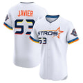 MATTH H.Astros #53 Cristian Javier Player White City Connect Limited Elite Home Stitched Jerseys
