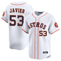 MATTH H.Astros #53 Cristian Javier Player White Home Limited Stitched Jerseys