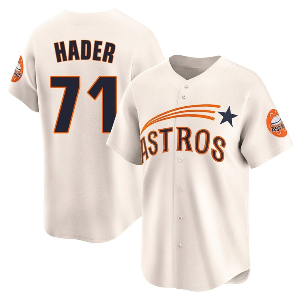 MATTH H.Astros #71 Josh Hader Player Cream Throwback Cooperstown Collection Limited Stitched Jerseys