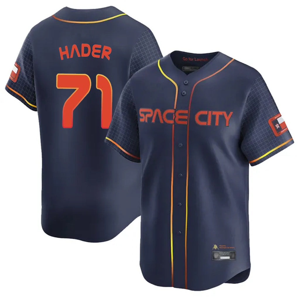 MATTH H.Astros #71 Josh Hader Player Navy City Connect Limited Home Stitched Jerseys