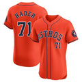MATTH H.Astros #71 Josh Hader Player Orange Home Limited Elite Stitched Jerseys