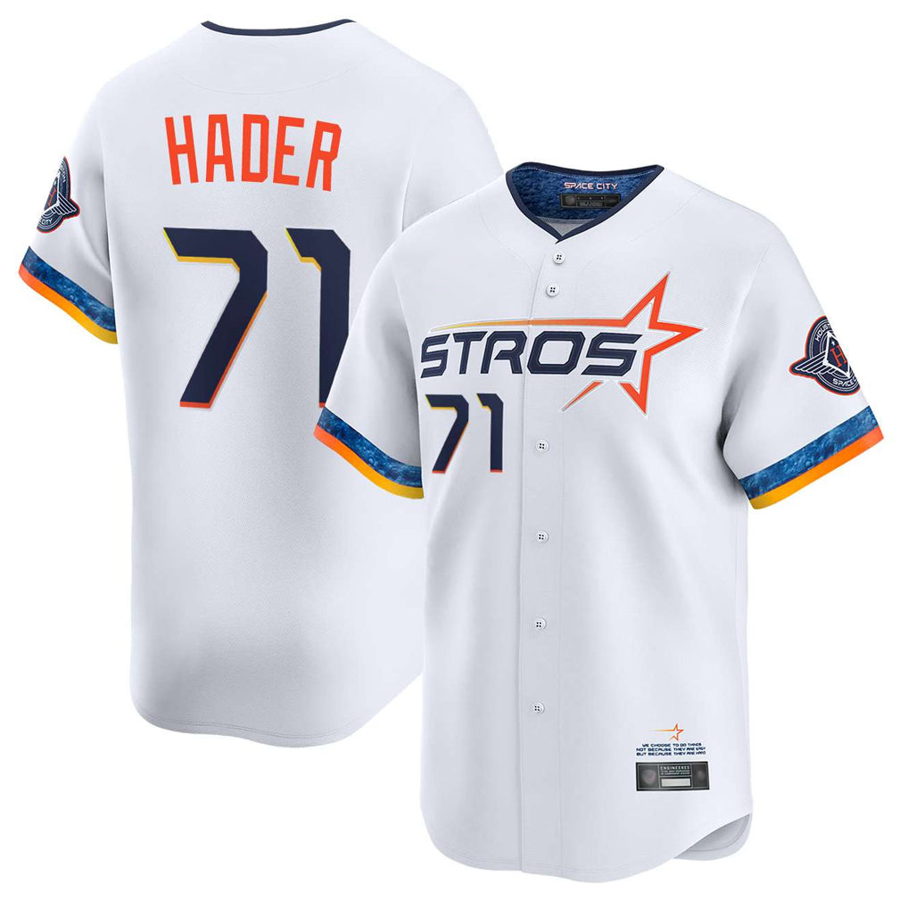 MATTH H.Astros #71 Josh Hader Player White City Connect Limited Home Stitched Jerseys