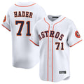 MATTH H.Astros #71 Josh Hader Player White Home Limited Stitched Jerseys