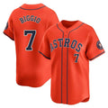 MATTH H.Astros #7 Craig Biggio Player Orange Home Limited Stitched Jerseys