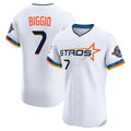 MATTH H.Astros #7 Craig Biggio Player White City Connect Limited Elite Home Stitched Jerseys