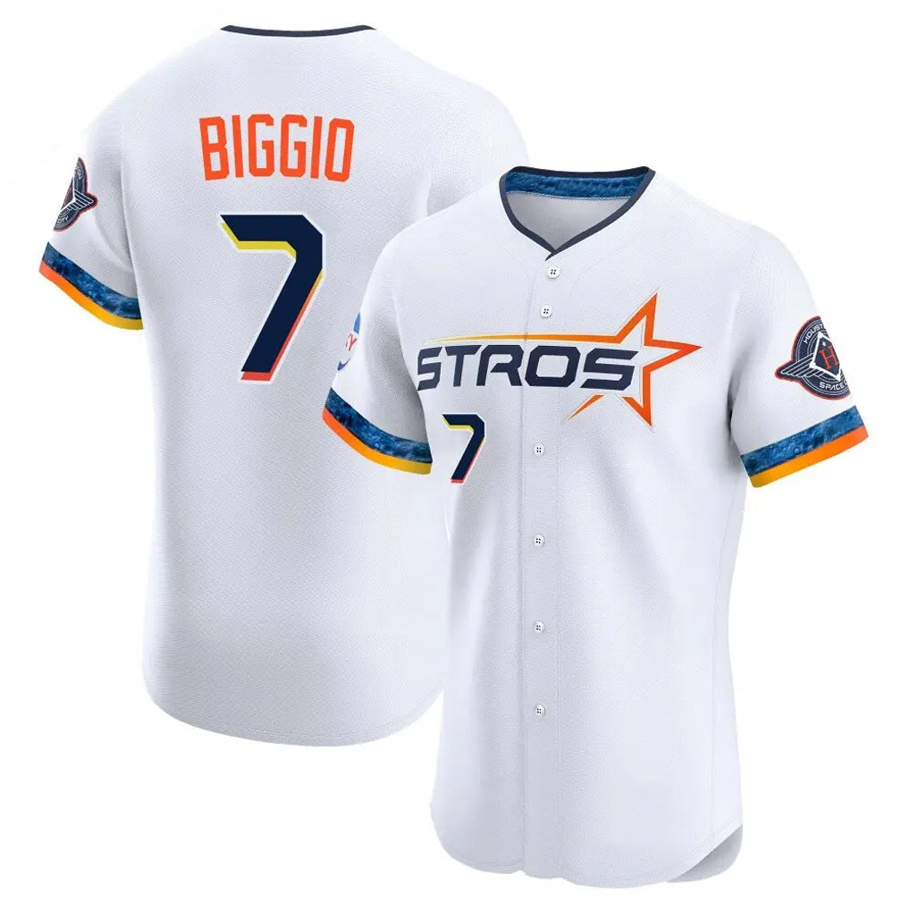MATTH H.Astros #7 Craig Biggio Player White City Connect Limited Elite Home Stitched Jerseys