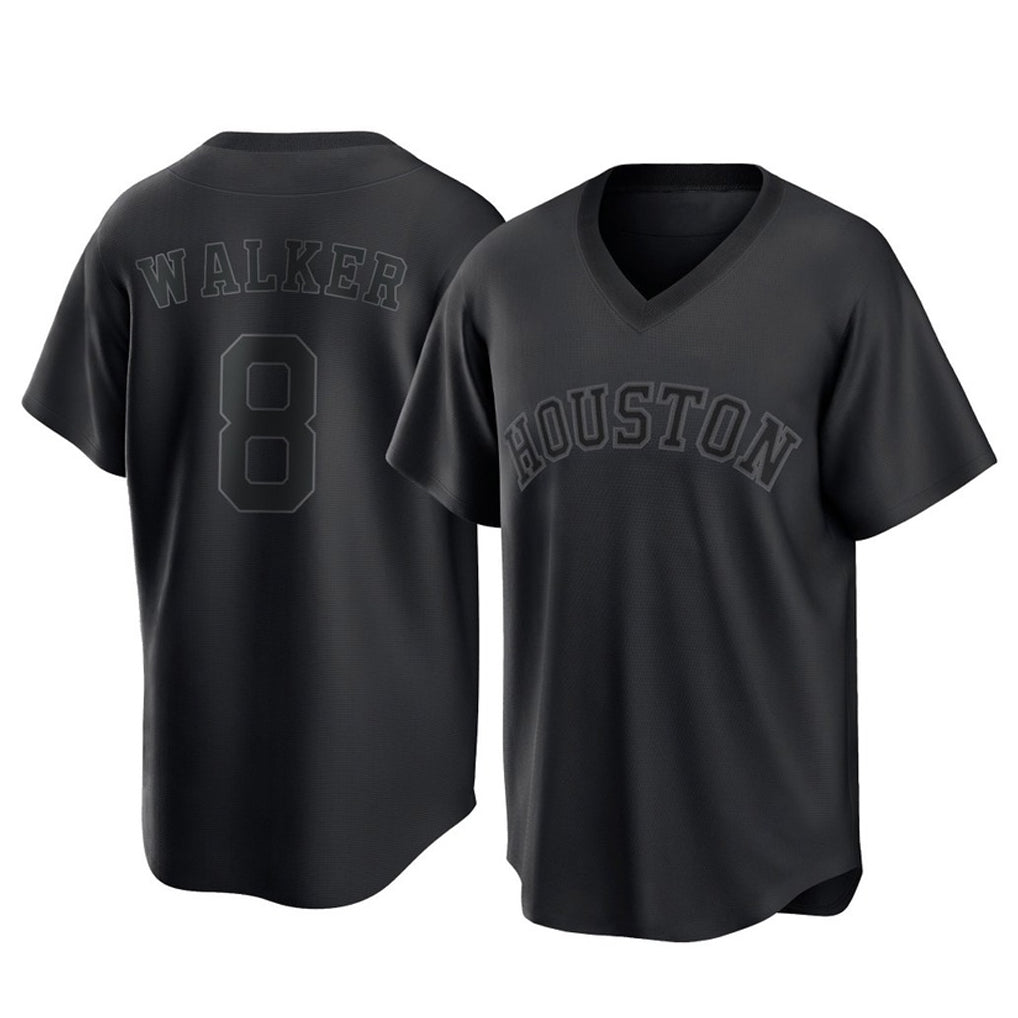 MATTH H.Astros #8 Christian Walker Player Black Fashion T-shirt Home Game Stitched Jerseys