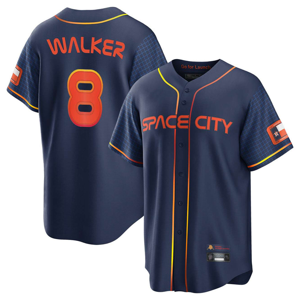 MATTH H.Astros #8 Christian Walker Player Navy City Connect Home Game Stitched Jerseys